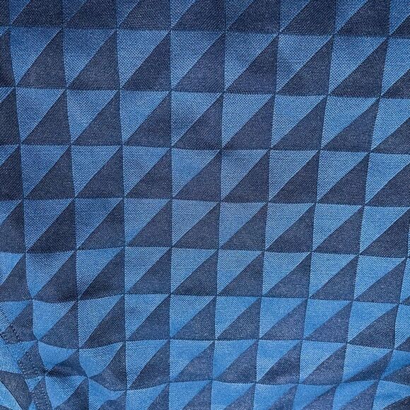 Adidas performance polo shirt golf geometric tridimensional blue men’s XXL - Picture 6 of 6